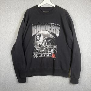 NFL Las Vegas Raiders Men's Size XL Crewneck Graphic Pullover Sweater